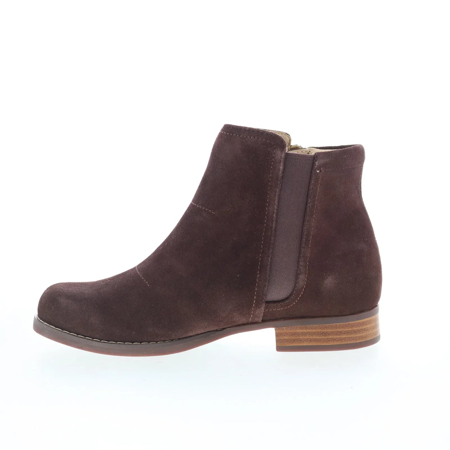Spenco Ivy Boot SP1043FFR Womens Brown Suede Zipper Ankle & Booties Boots