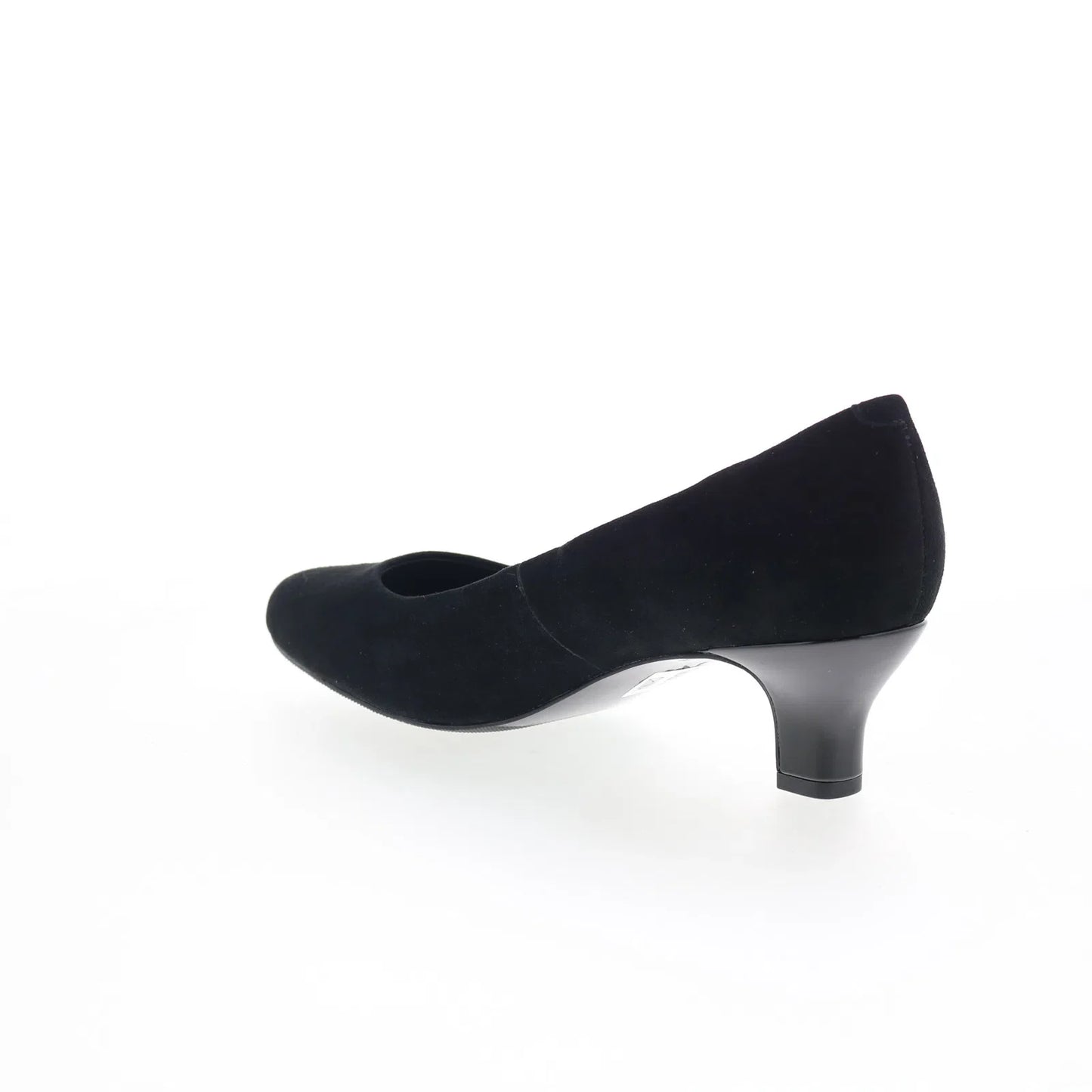 Trotters Kate T2459-003 Womens Black Suede Slip On Pumps Heels Shoes