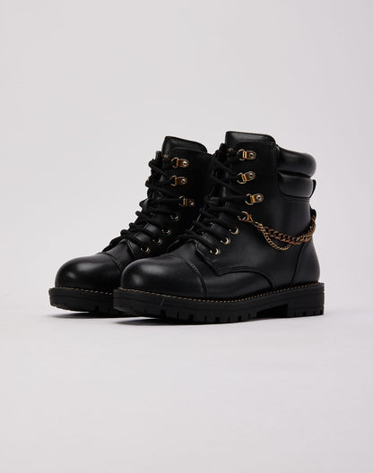 Kurt Geiger Chain Combat Boot Grade-School