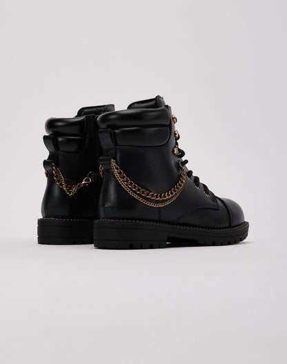 Kurt Geiger Chain Combat Boot Grade-School