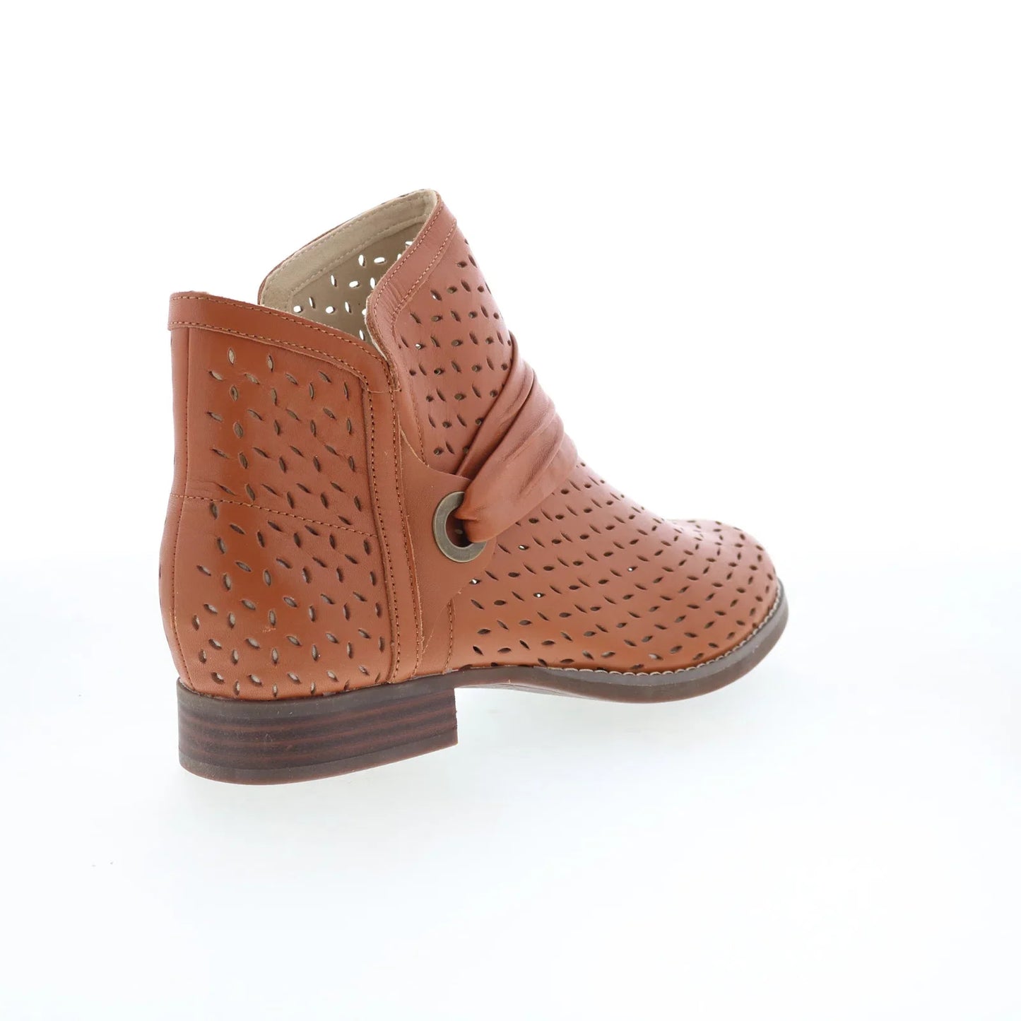 Spenco Priscilla Boot SP1093FFR Womens Brown Leather Ankle & Booties Boots