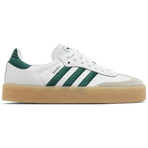Adidas Originals Women's White/Green Sambae Sneakers, ID0440