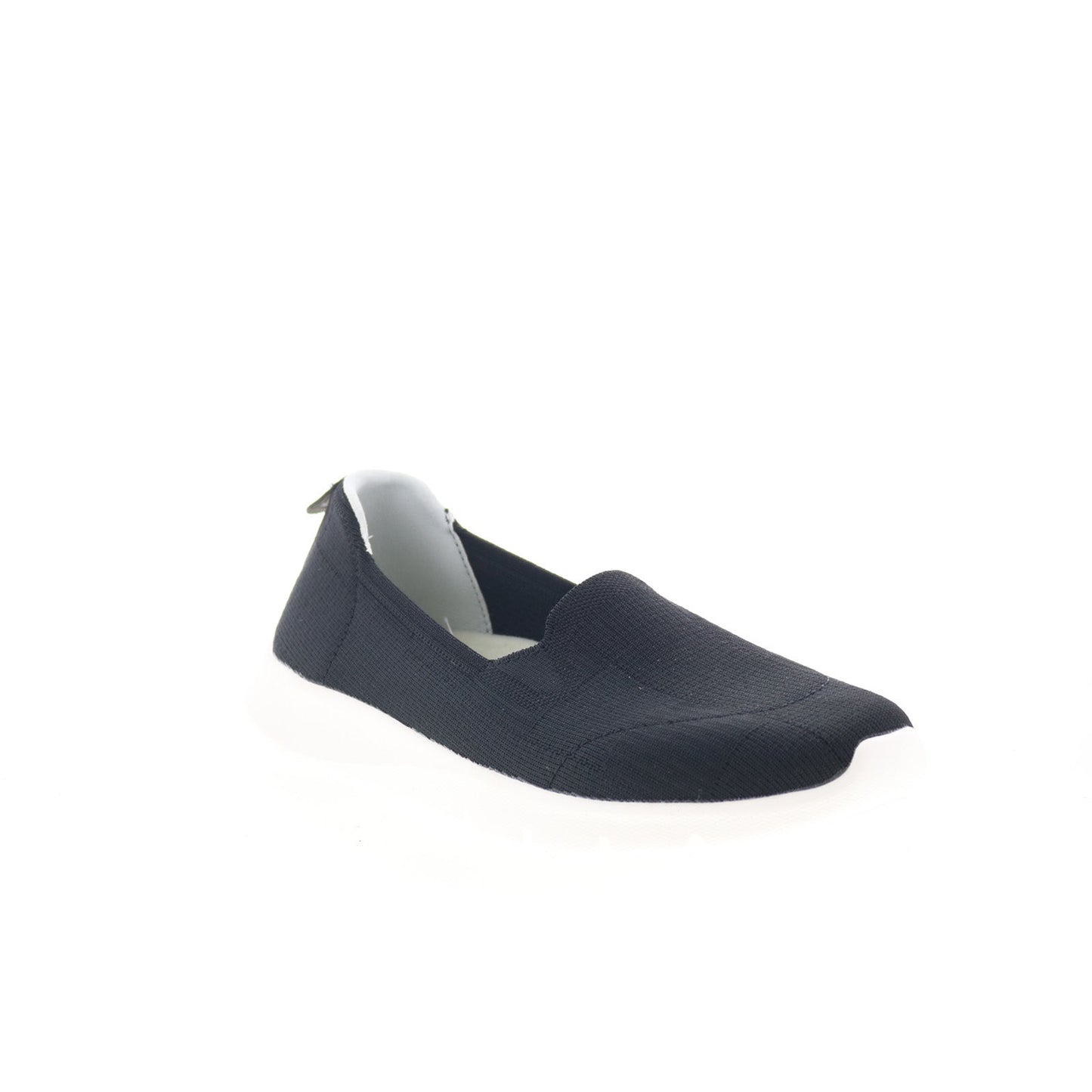 Spenco Comfort Stretch Ease SP1201BLK Womens Black Mesh Loafer Flats Shoes