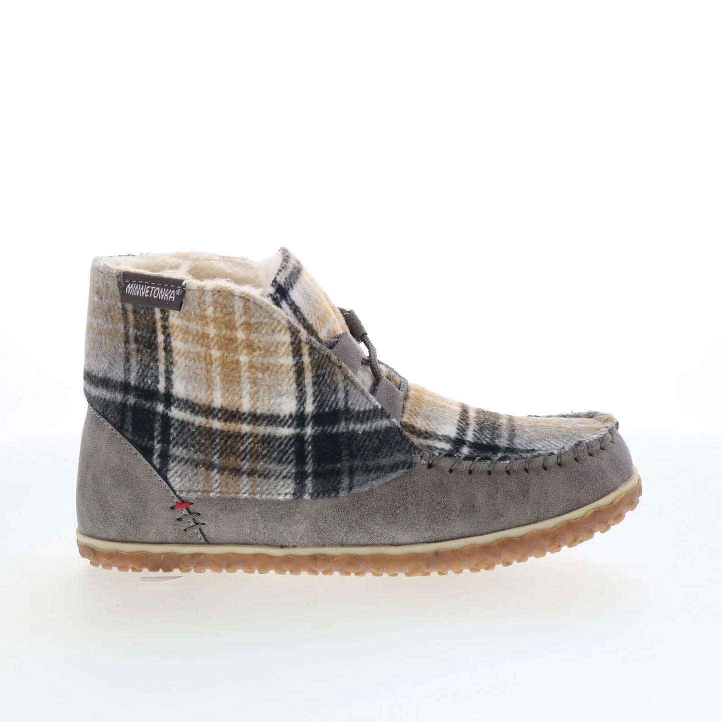 Minnetonka Torrey 40168 Womens Gray Synthetic Loafer Slippers Shoes