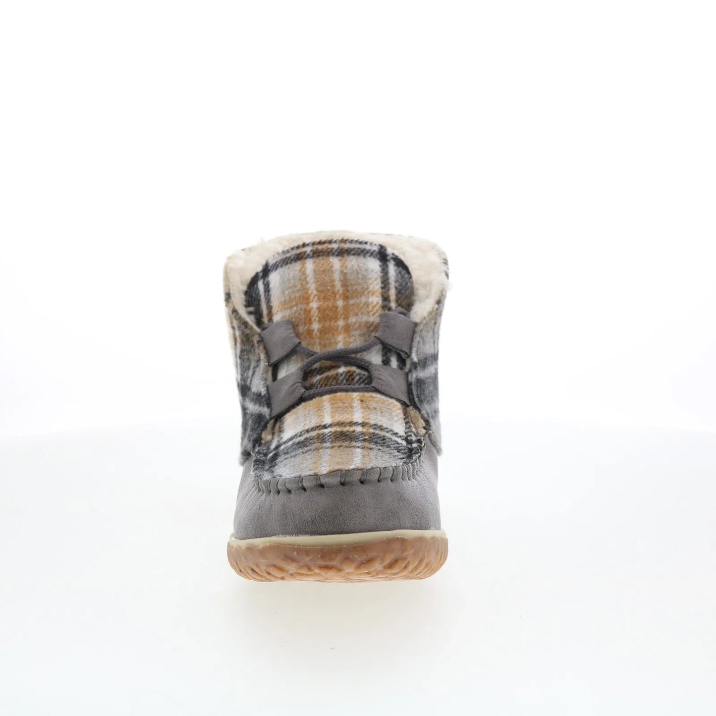 Minnetonka Torrey 40168 Womens Gray Synthetic Loafer Slippers Shoes