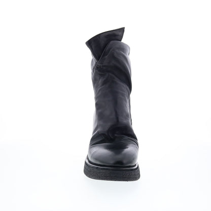 A.S. 98 Tremont Womens Black Leather Zipper Casual Dress Boots