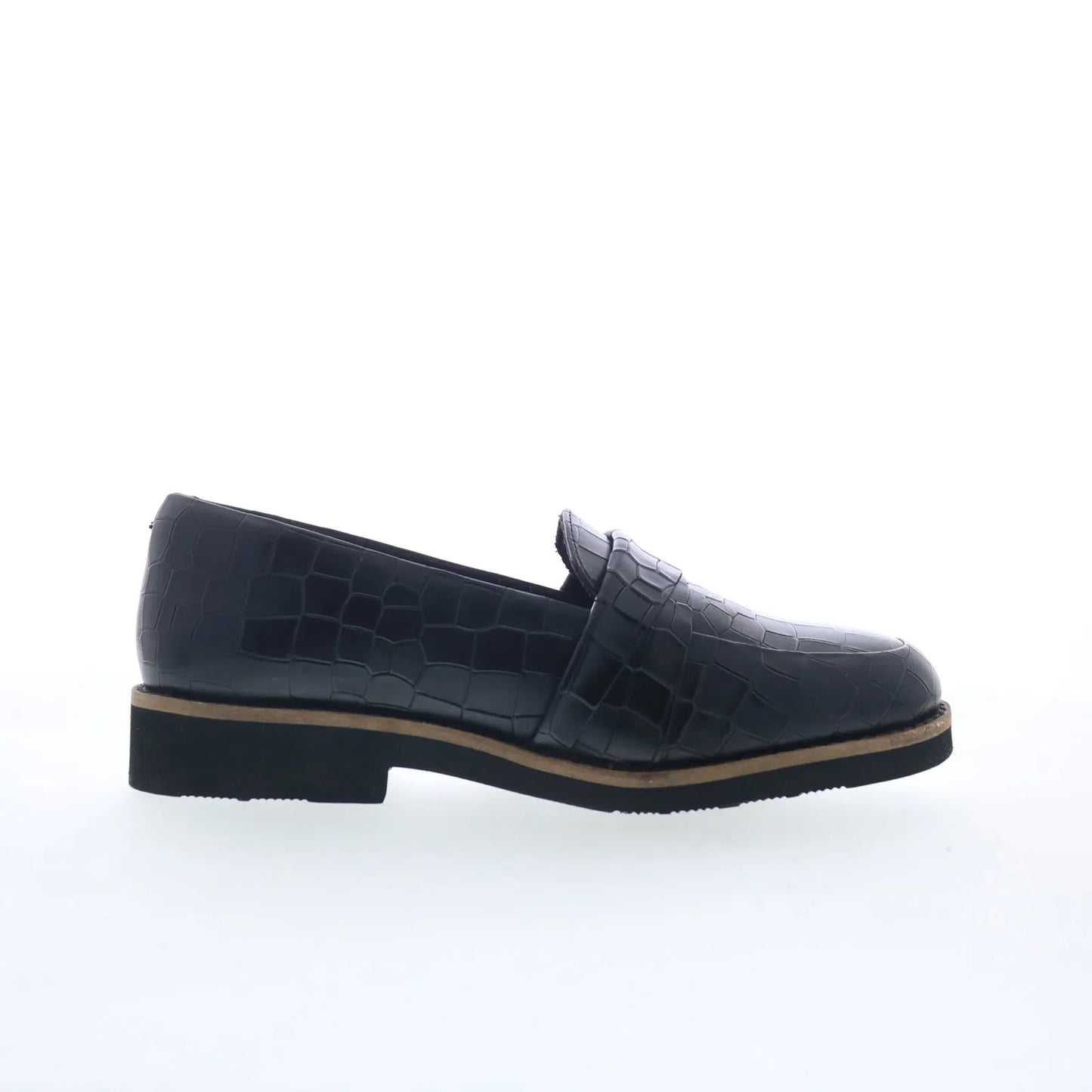Softwalk Walsh S2369-027 Womens Black Leather Loafer Flats Shoes