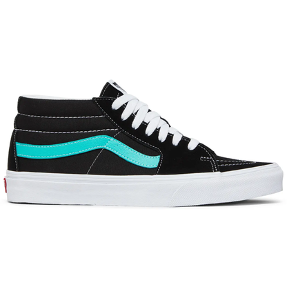 Vans Mens Sk8 Mid Classic Sport Sneakers, Black Waterfall, VN0A3WM34FV